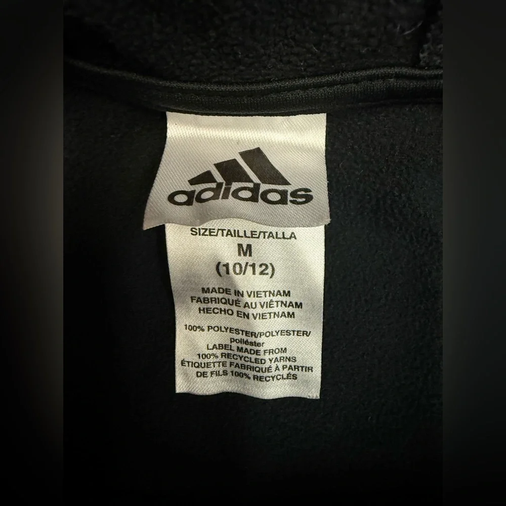 adidas Black Hoodie with Multicolor Logo